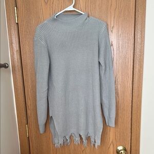Shein Light Gray Knit Sweater